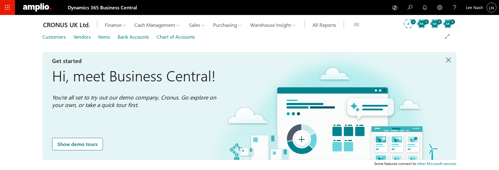 Microsoft Dynamics 365 Business Central web client