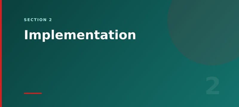 Section card: what drives implementation cost