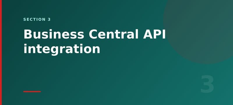 Business Central API integration
