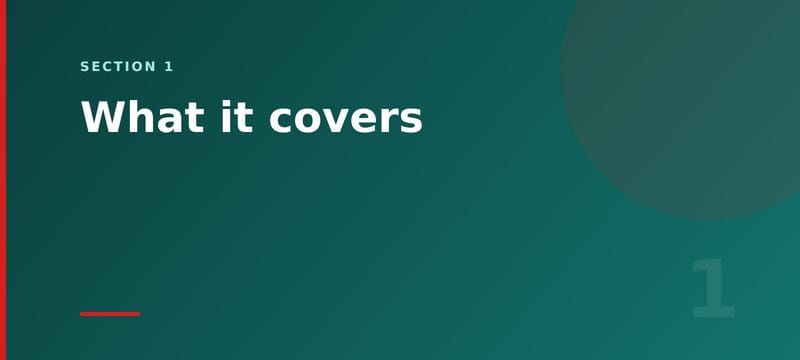 Section card: what Business Central covers for manufacturers
