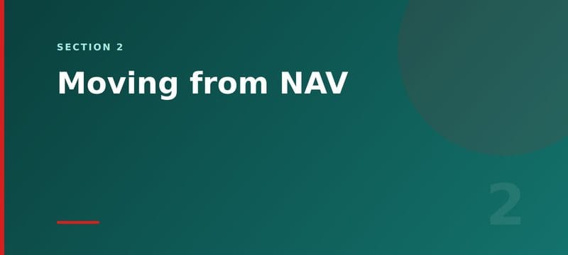 Section card: moving from Dynamics NAV to Business Central