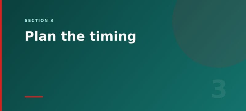 Section card: plan the timing of a Business Central upgrade