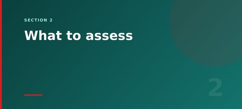 Section 2 card: what to assess in an ERP review