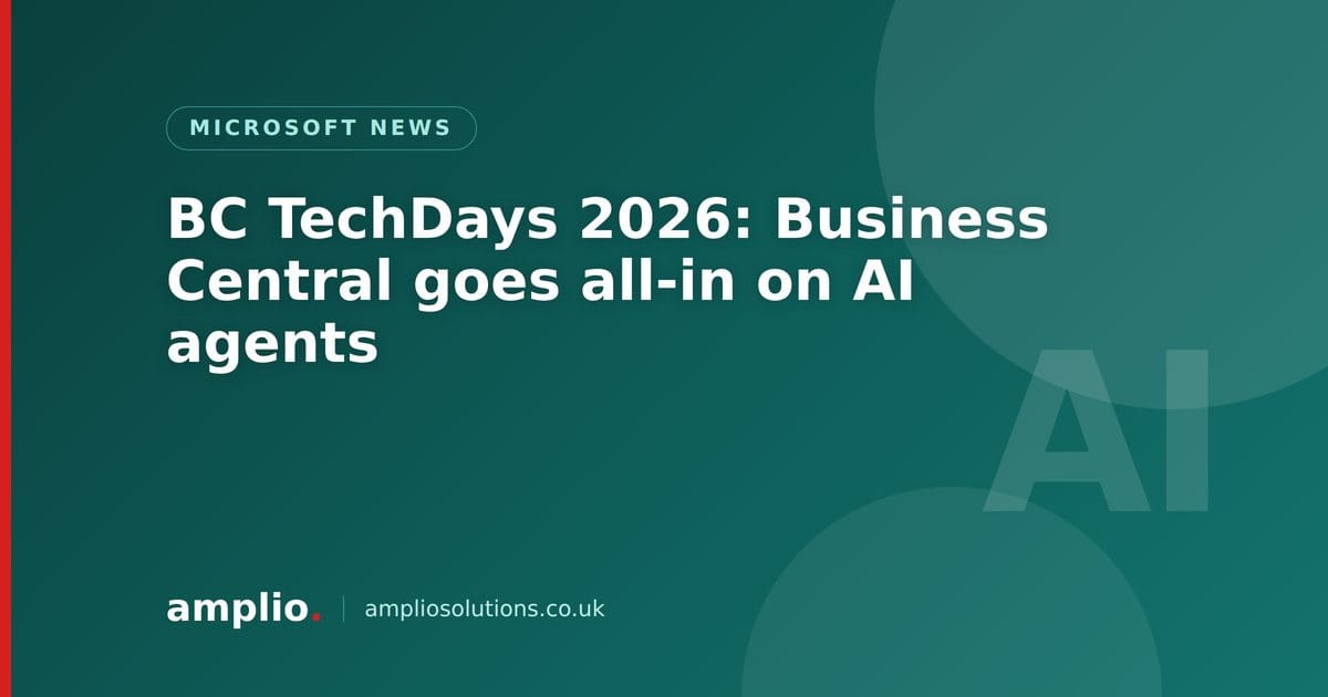 BC TechDays 2026: Business Central goes all-in on AI agents